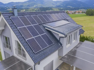 aerial-view-private-house-with-solar-panels-roof aerial-view-private-house-with-solar-panels-roof